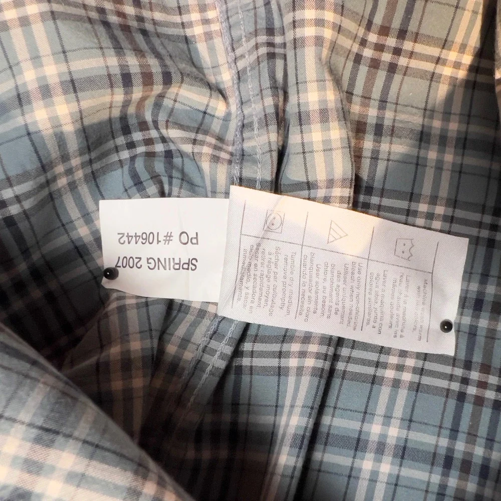 Carhartt‎ Plaid Button Down Long Sleeve 100% Cotton Pocket Casual Shirt Mens Med
